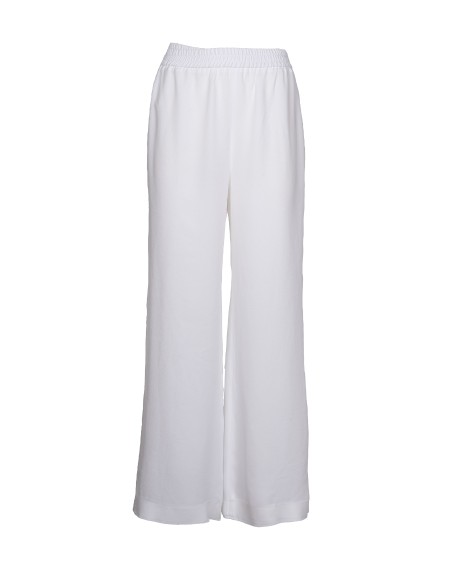 Shop FABIANA FILIPPI  Pantalone: Fabiana Filippi pantalone bianco.
Vita alta elasticizzata.
Comoda linea loose fit.
Composizione: 57% Acetato 43% Seta.
Fabbricato in Italia.. PAD272W382-21